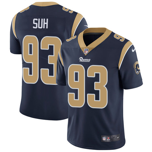 Nike Rams #93 Ndamukong Suh Navy Blue Team Color Men's Stitched NFL Vapor Untouchable Limited Jersey - Click Image to Close